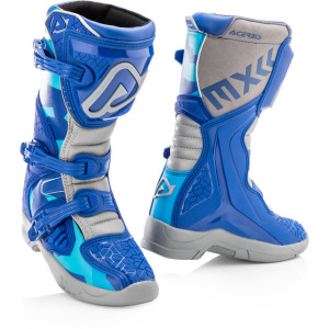 Ботинки детские Acerbis X-Team для мотокросса, синий/серый