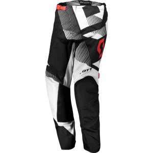 Мотоциклетные брюки Scott 350 Dirt 2018 регулируемой талией, черный/белый