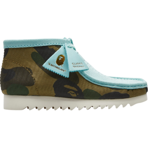 Кроссовки A Bathing Ape x Wallabee Light Blue Camo, синий