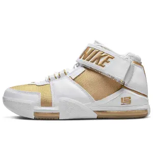 Кроссовки Zoom Lebron II Nike, цвет Weiß/Metallic Gold/Purpur