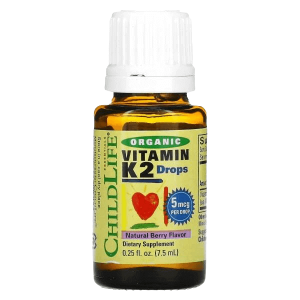 Органический витамин К2 в каплях 5 мкг (7,5 мл) ChildLife