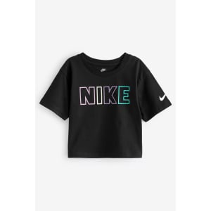 Футболка для маленьких детей в стиле femme pop Nike, черный