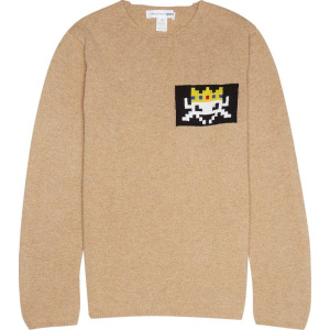 Рубашка Comme des Garçons SHIRT Jacquard Patterned Crewneck Jumper 'Brown', коричневый