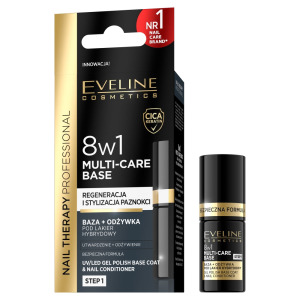 Eveline Cosmetics Nail Therapy Professional 8в1 база + кондиционер для ногтей под гибридный лак 5мл