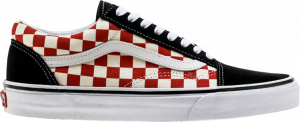 Vans checkerboard red old skool hotsell