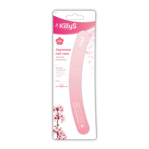 KillyS Пилочка-банан для ногтей Japanese Nail Care 180/240 Розовая