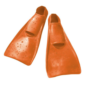 Ласты Sport-Thieme утиные туфли, размер 22-24, оранжевые, апельсин