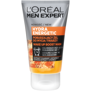 L'Oréal Paris Men Expert Hydra Energetic стимулирующий гель для умывания лица для мужчин, 100 мл