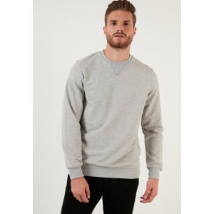 Толстовка CREW NECK BASIC Buratti, цвет grey-melange