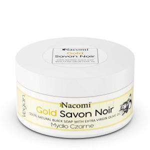 Nacomi Мыло Gold Savon Noir золотисто-черное с оливковым маслом 125г