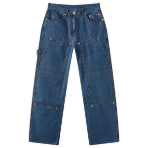 Брюки Uniform Bridge Double Knee Denims, цвет Indigo Washed