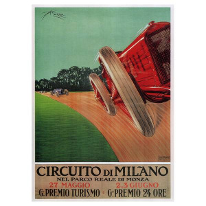 Картина на холсте LegendArte Circuito di Milano, многоцветный