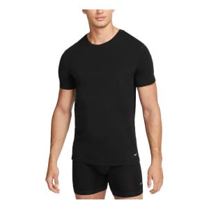 Футболка dri fit essential cotton stretch slim fit с круглым вырезом майка Nike, черный