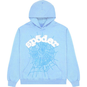 Худи Sp5der Web Hoodie 'Sky Blue', синий