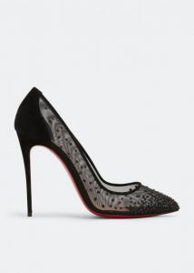 Christian louboutin follies strass black best sale