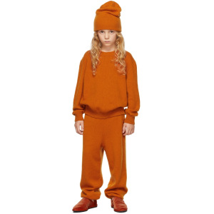 Детский оранжевый кашемировый свитер Dewey The Row