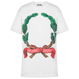 Moschino футболка Laurel Wreath, белый