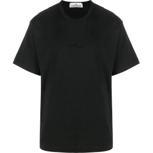 Футболка Stone Island T-Shirt-Logo 'Black', черный