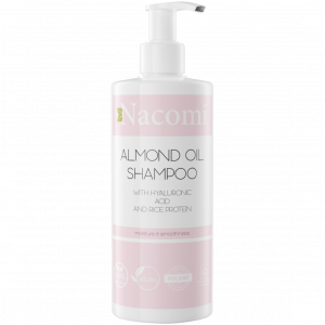 Nacomi Sweet Almond разглаживающий шампунь для волос с маслом сладкого миндаля, 250 мл