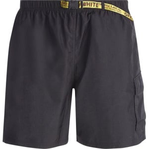 Шорты Off-White Industrial Strap Swim Shorts 'Black', черный