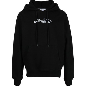 Худи Off-White Paint Arrow Slim Hoodie 'Black/White', черный