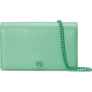 Сумка Gucci GG Marmont Mini Chain Bag Mint Green, зеленый