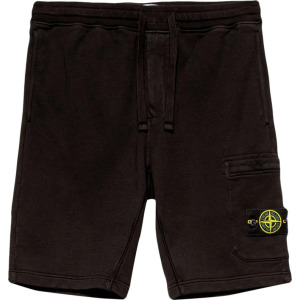Шорты Stone Island Logo Patch Shorts 'Black', черный