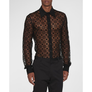 Мужская кружевная рубашка макраме Dolce&Gabbana