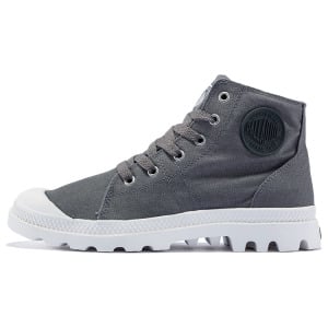 Pampa Canvas Shoes Unisex High-top Grey Palladium