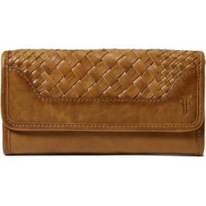 Кошелек Frye Melissa Basket Woven Wallet, цвет Amber