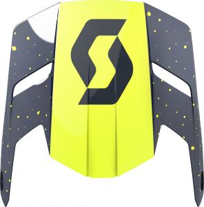 Козырек для шлема Scott 350 Evo Plus Team ECE с логотипом, синий/желтый