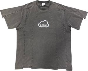 Vetements Online Cut Up T Shirt Washed Black CDEK.Shopping