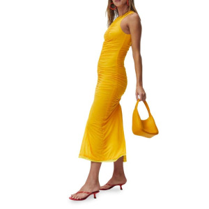 Макси-платье Simon Miller с рюшами zeet, желтый