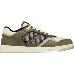 Кроссовки Dior B27 Low Dior Oblique - Olive, зеленый