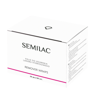 Semilac Remover Wraps гибридная пленка для снятия лака, 50 шт.