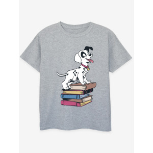 Серая футболка с принтом для детей NW2 101 Dalmatians Books George., серый