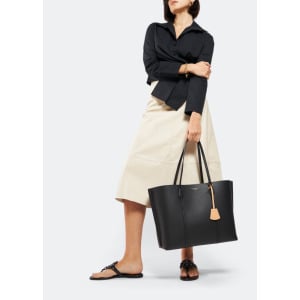 Сумка-тоут TORY BURCH Perry Triple-Compartment tote bag, черный