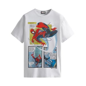 Футболка Kith For Spider-Man New York City Vintage Tee 'White', белый