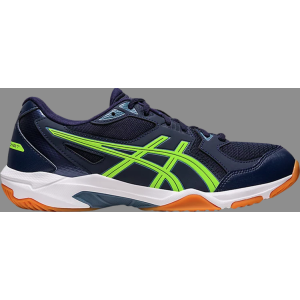 Кроссовки gel rocket 2e wide 'midnight hazard green' Asics, синий