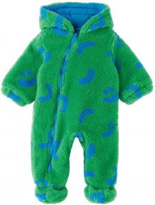 Зеленый комбинезон Baby Teddy Smiley Stella McCartney
