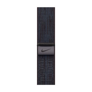 Ремешок Apple Nike Sport Loop, 46 мм, Black/Blue