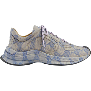 Кроссовки Gucci Wmns Run Sneaker Beige Blue Monogram, бежевый