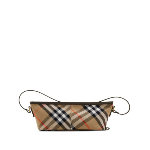 Burberry мини-сумка в клетку Vintage Check, нейтральный цвет