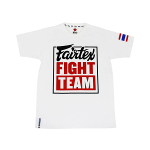 Спортивная футболка Fairtex "Fairtex Fight Team", размер M, белый/красный