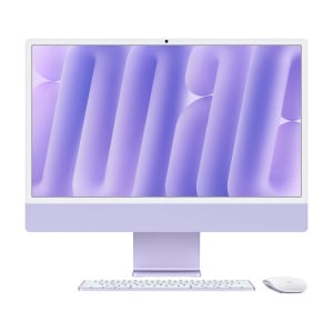 Моноблок Apple iMac 24'' М4 (2024), 10 CPU/10 GPU, 16 ГБ/512 ГБ, Nano-texture glass, Purple, английская клавиатура