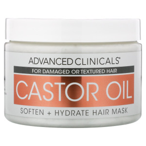 Маска Advanced Clinicals Dry Hair Rescue, касторовое масло, 340 г