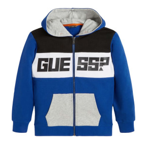 Толстовка Guess Elb Full Zip, синий