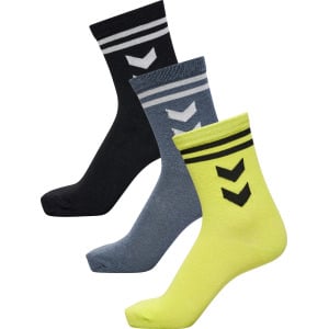 Носки Hummel Socks Alfie, цвет Lime/mottled grey/Black