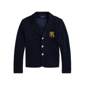 Ralph Lauren Kids блейзер с вышитым логотипом, синий