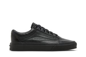 Buy black leather vans outlet